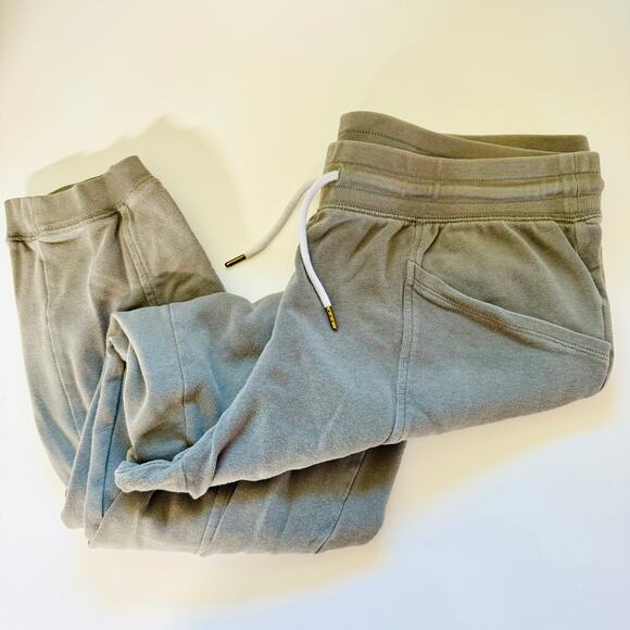 OLD NAVY Olive Green Sweatpants Joggers Pants French Terry Ankle Drawstring M - Picture 9 of 16